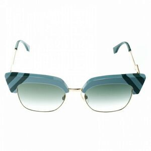 NEW Fendi Blue GreenWaves Sunglasses With Case